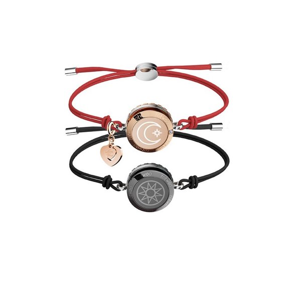 Long Distance Relationship Couple Bracelet - Picture 1 of 8